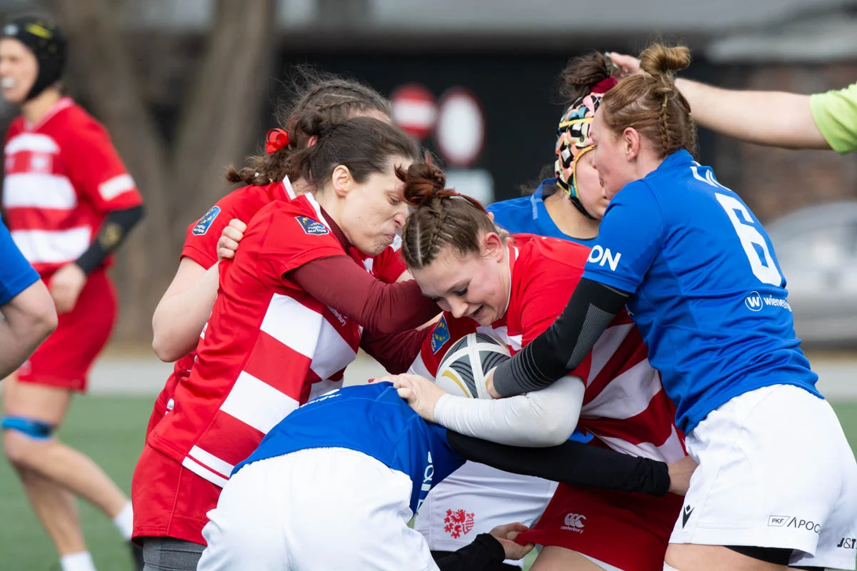Debiut Kadry Narodowej Rugby XV Kobiet w Rudzie Śląskiej. W składzie zawodniczka Diablic! / fot. Krzysztof Faber