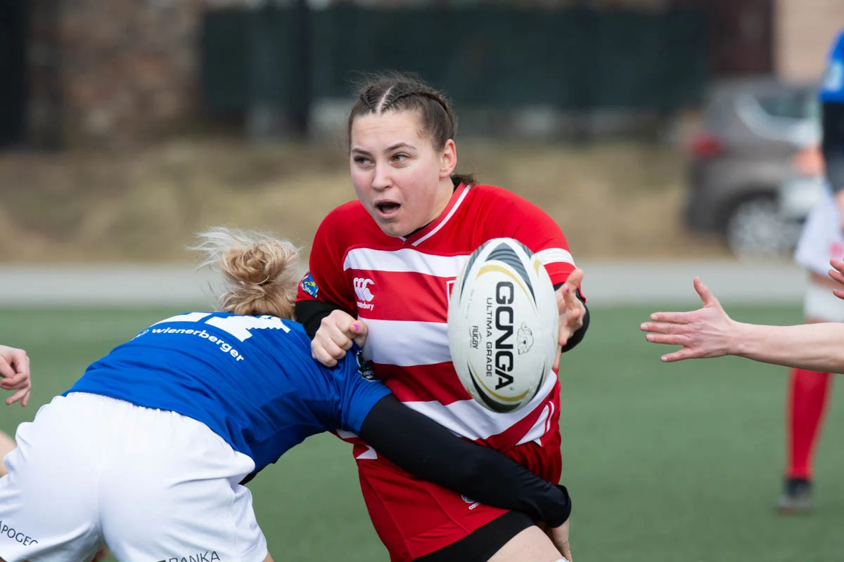 Debiut Kadry Narodowej Rugby XV Kobiet w Rudzie Śląskiej. W składzie zawodniczka Diablic! / fot. Krzysztof Faber