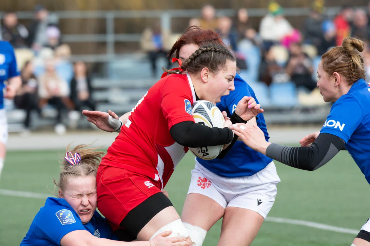 Debiut Kadry Narodowej Rugby XV Kobiet w Rudzie Śląskiej. W składzie zawodniczka Diablic! / fot. Krzysztof Faber