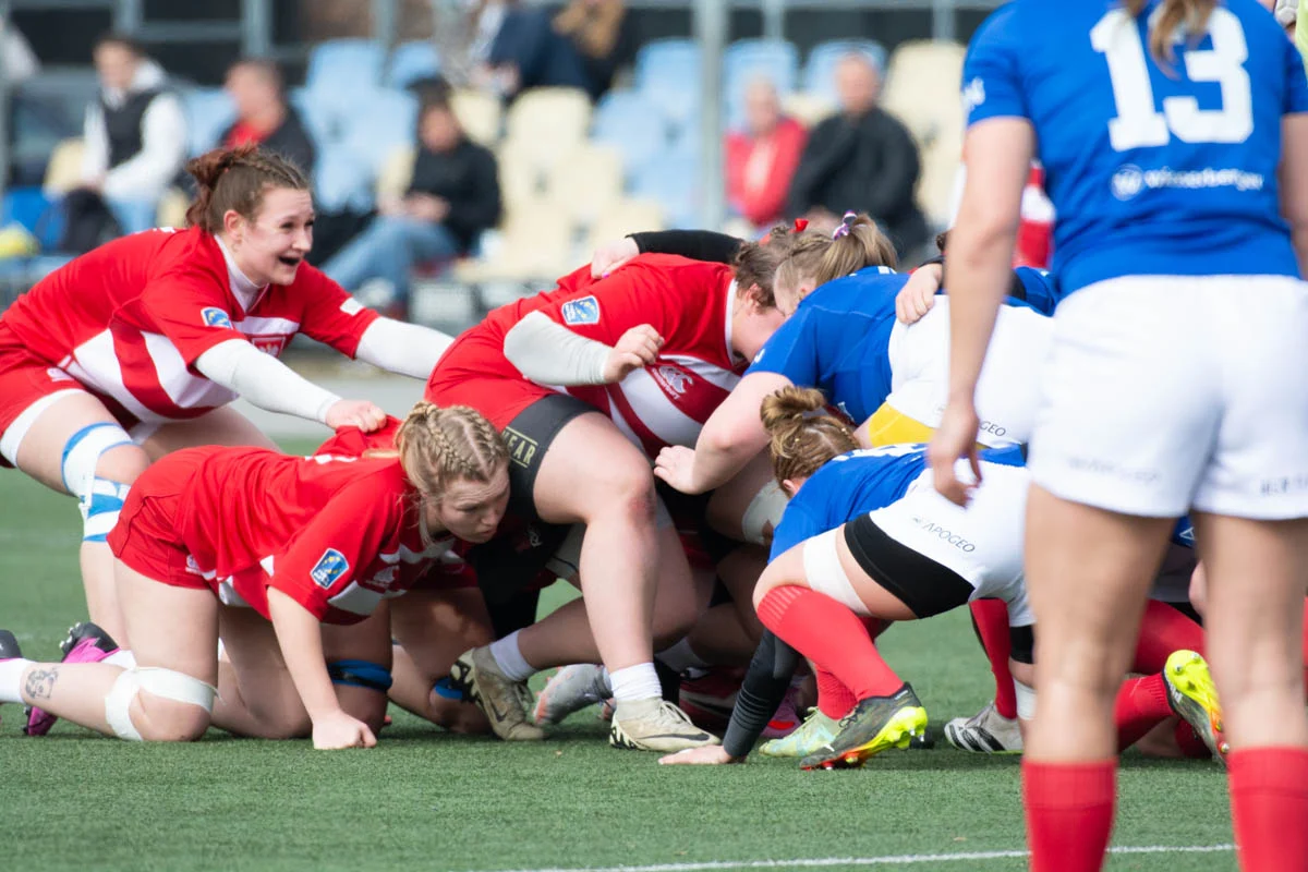 Debiut Kadry Narodowej Rugby XV Kobiet w Rudzie Śląskiej. W składzie zawodniczka Diablic! / fot. Krzysztof Faber