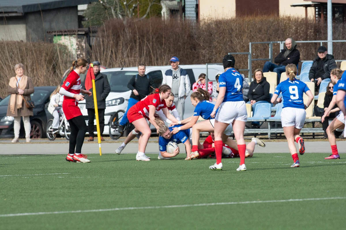 Debiut Kadry Narodowej Rugby XV Kobiet w Rudzie Śląskiej. W składzie zawodniczka Diablic! / fot. Krzysztof Faber
