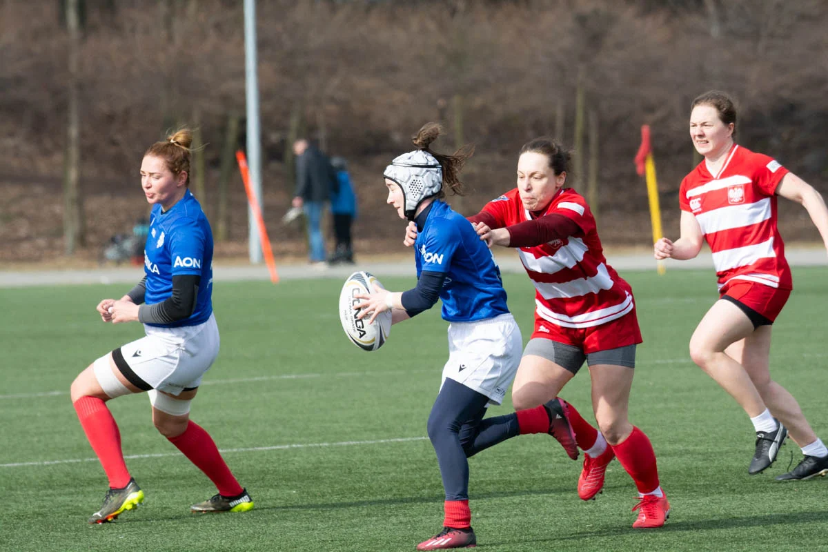 Debiut Kadry Narodowej Rugby XV Kobiet w Rudzie Śląskiej. W składzie zawodniczka Diablic! / fot. Krzysztof Faber