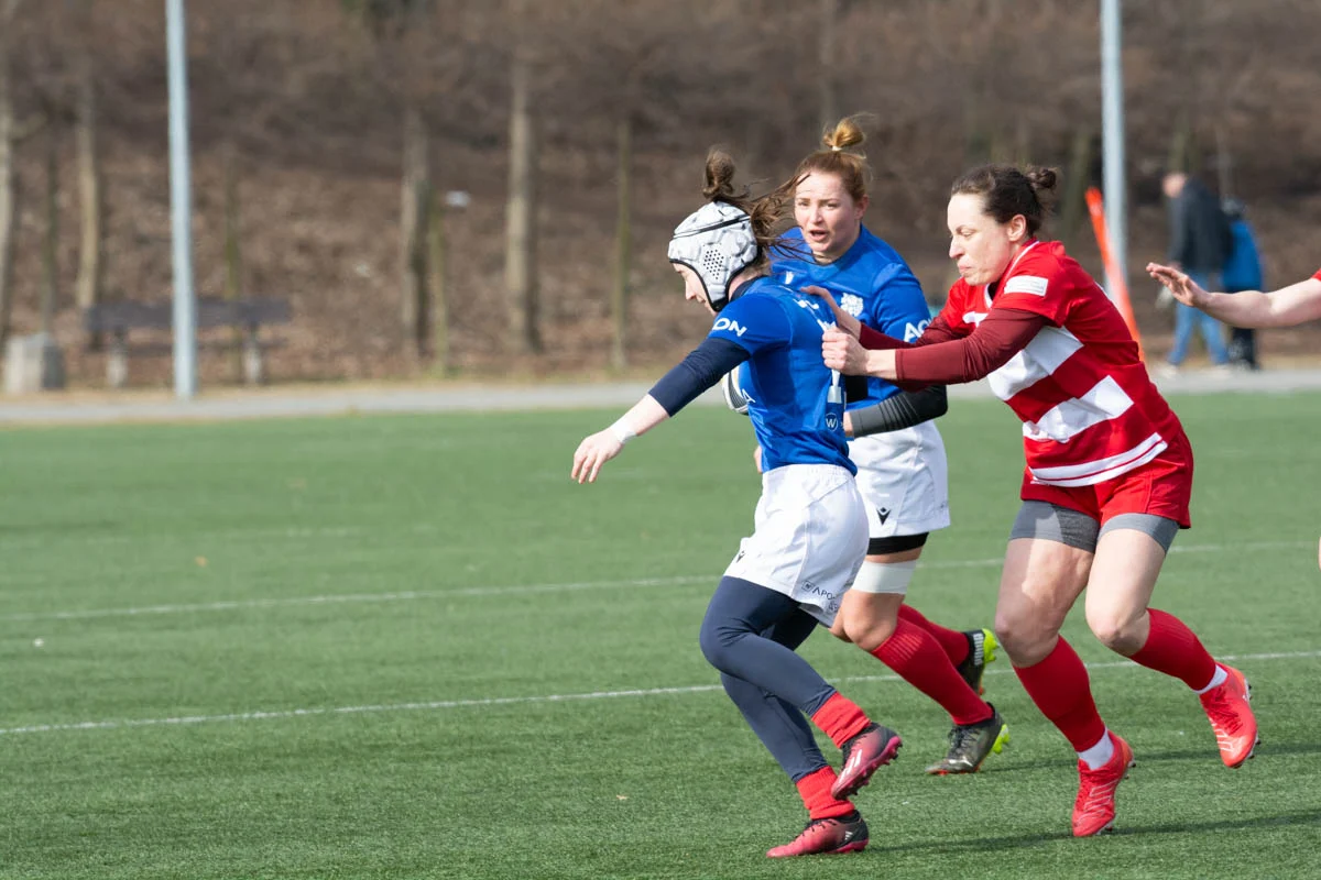 Debiut Kadry Narodowej Rugby XV Kobiet w Rudzie Śląskiej. W składzie zawodniczka Diablic! / fot. Krzysztof Faber