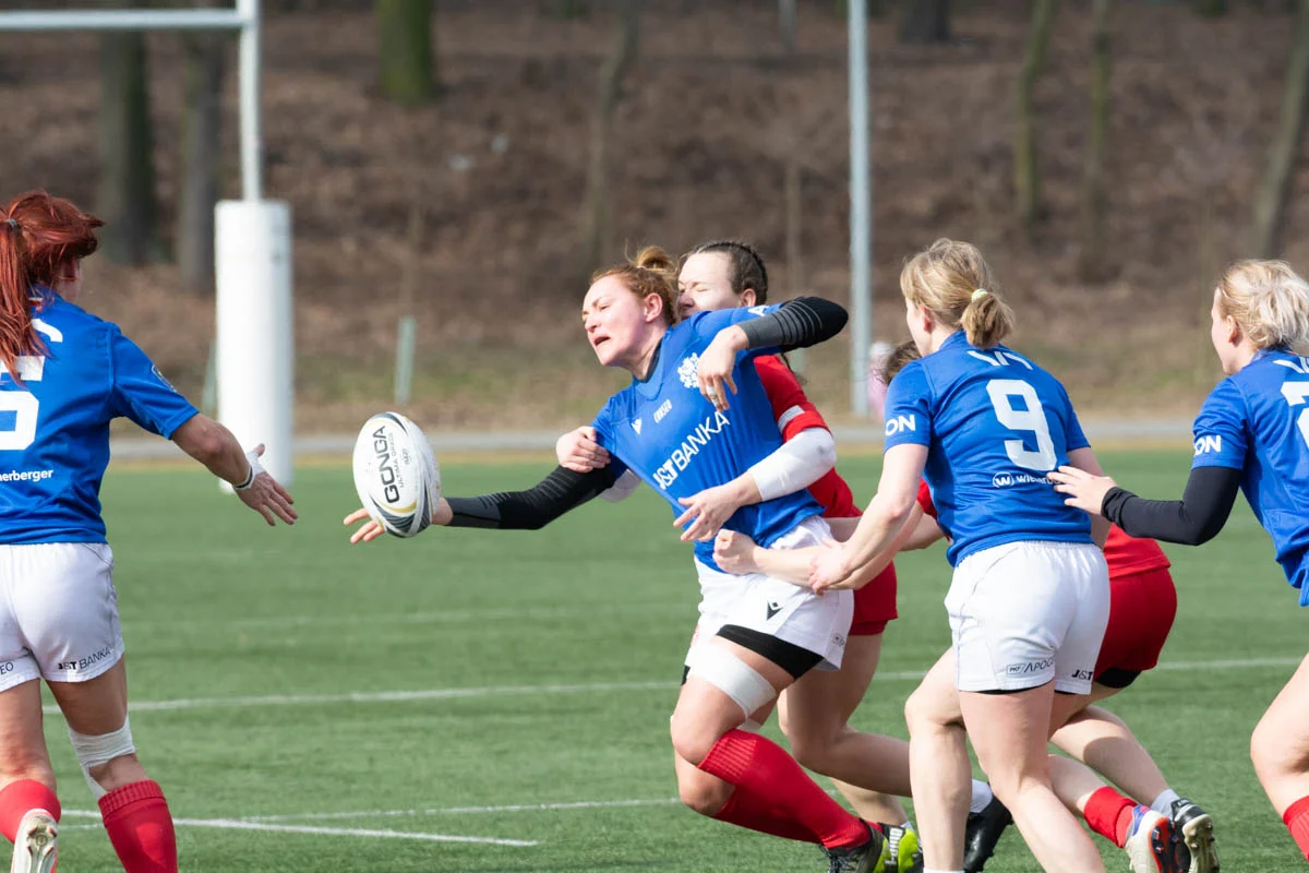 Debiut Kadry Narodowej Rugby XV Kobiet w Rudzie Śląskiej. W składzie zawodniczka Diablic! / fot. Krzysztof Faber