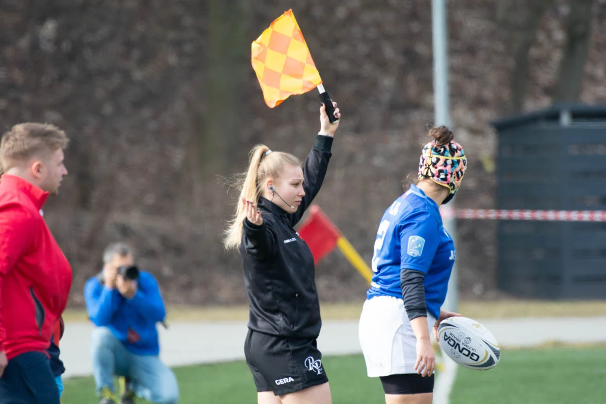 Debiut Kadry Narodowej Rugby XV Kobiet w Rudzie Śląskiej. W składzie zawodniczka Diablic! / fot. Krzysztof Faber
