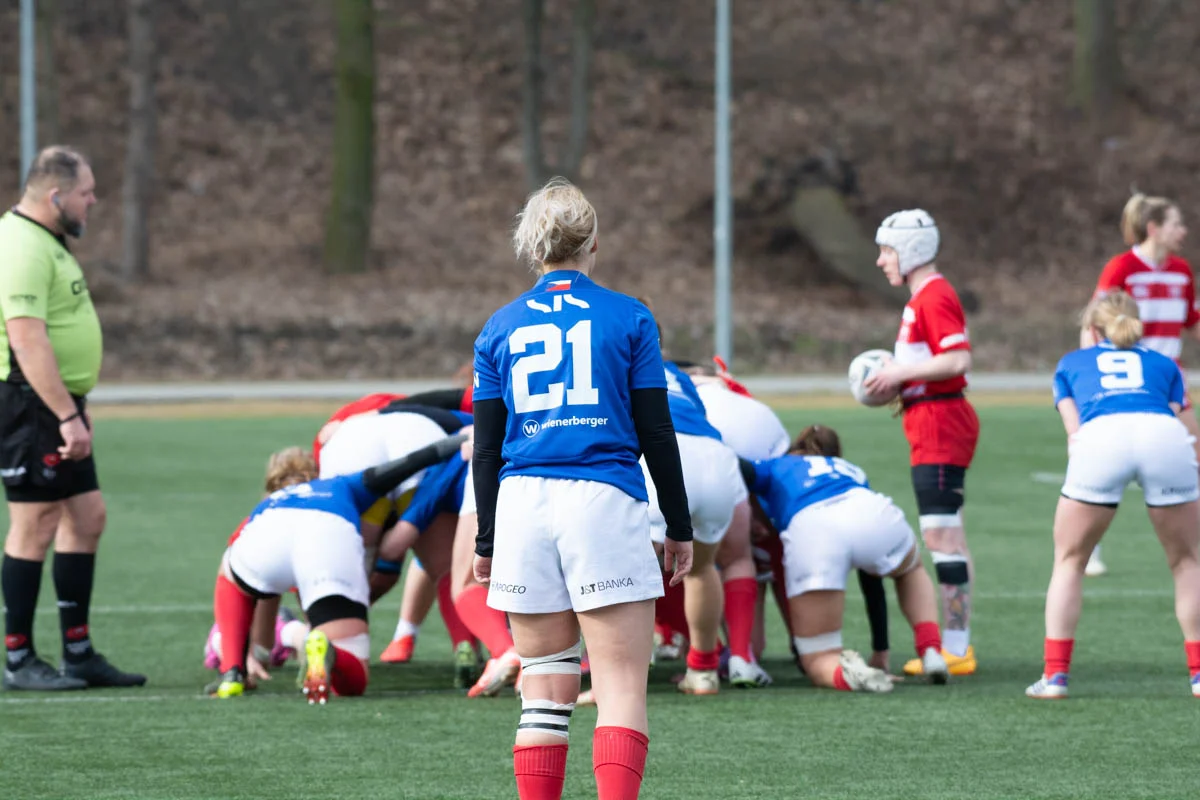 Debiut Kadry Narodowej Rugby XV Kobiet w Rudzie Śląskiej. W składzie zawodniczka Diablic! / fot. Krzysztof Faber
