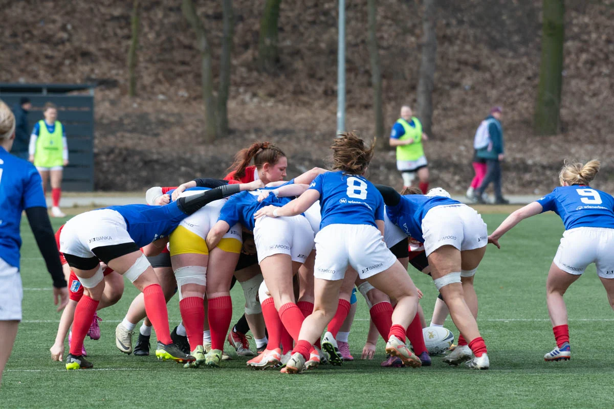 Debiut Kadry Narodowej Rugby XV Kobiet w Rudzie Śląskiej. W składzie zawodniczka Diablic! / fot. Krzysztof Faber