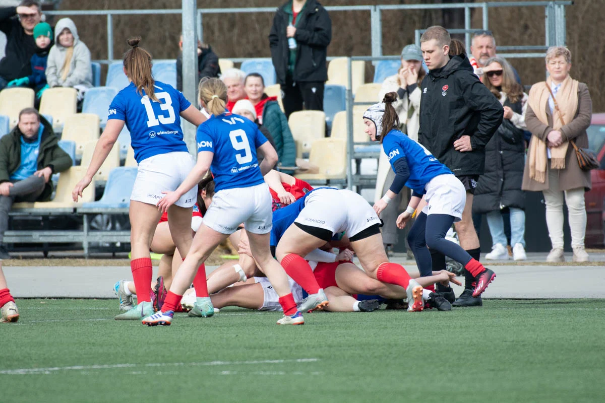 Debiut Kadry Narodowej Rugby XV Kobiet w Rudzie Śląskiej. W składzie zawodniczka Diablic! / fot. Krzysztof Faber