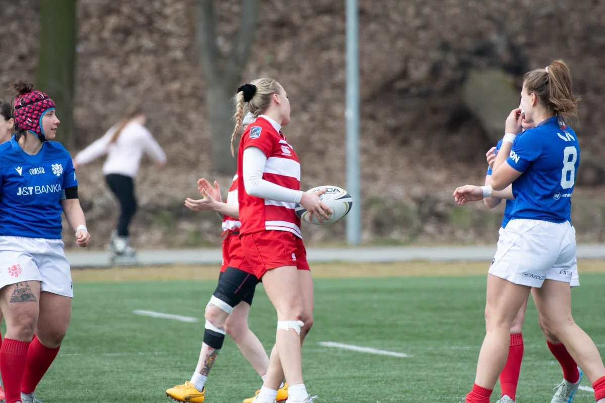 Debiut Kadry Narodowej Rugby XV Kobiet w Rudzie Śląskiej. W składzie zawodniczka Diablic! / fot. Krzysztof Faber