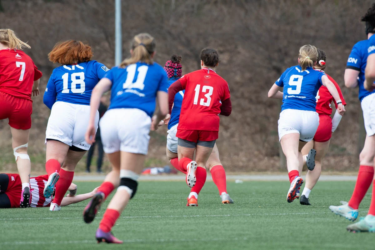 Debiut Kadry Narodowej Rugby XV Kobiet w Rudzie Śląskiej. W składzie zawodniczka Diablic! / fot. Krzysztof Faber