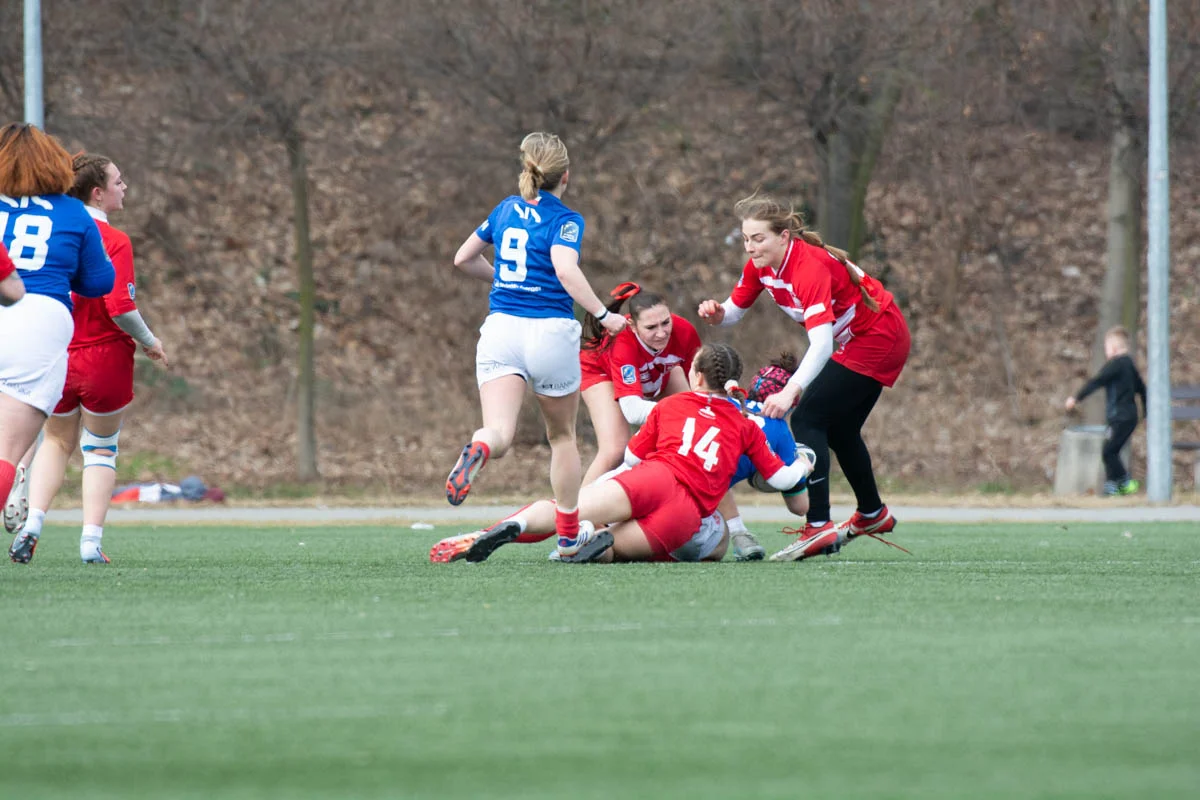 Debiut Kadry Narodowej Rugby XV Kobiet w Rudzie Śląskiej. W składzie zawodniczka Diablic! / fot. Krzysztof Faber