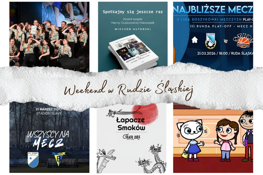 Weekend pełen atrakcji w Rudzie Śląskiej – sprawdź kalendarz wydarzeń na weekend 20-22 marca!