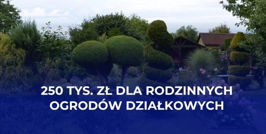 250 tys. zł dla zabrzańskich ogrodów działkowych. Pięć ROD-ów ze wsparciem