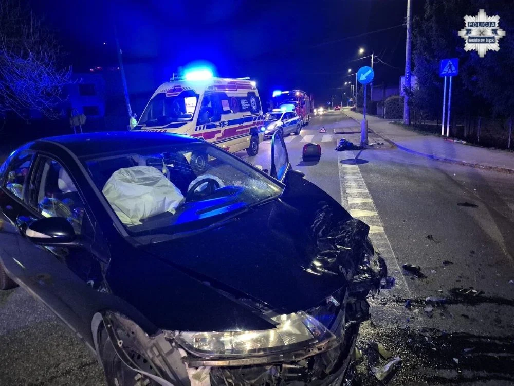 Groźny wypadek na Pszowskiej. Motocyklista trafił do szpitala