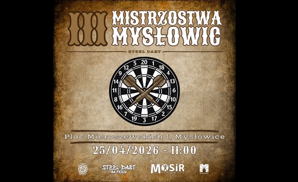 Mistrzostwa Mysłowic w darcie wracają. Trzecia edycja już 25 kwietnia