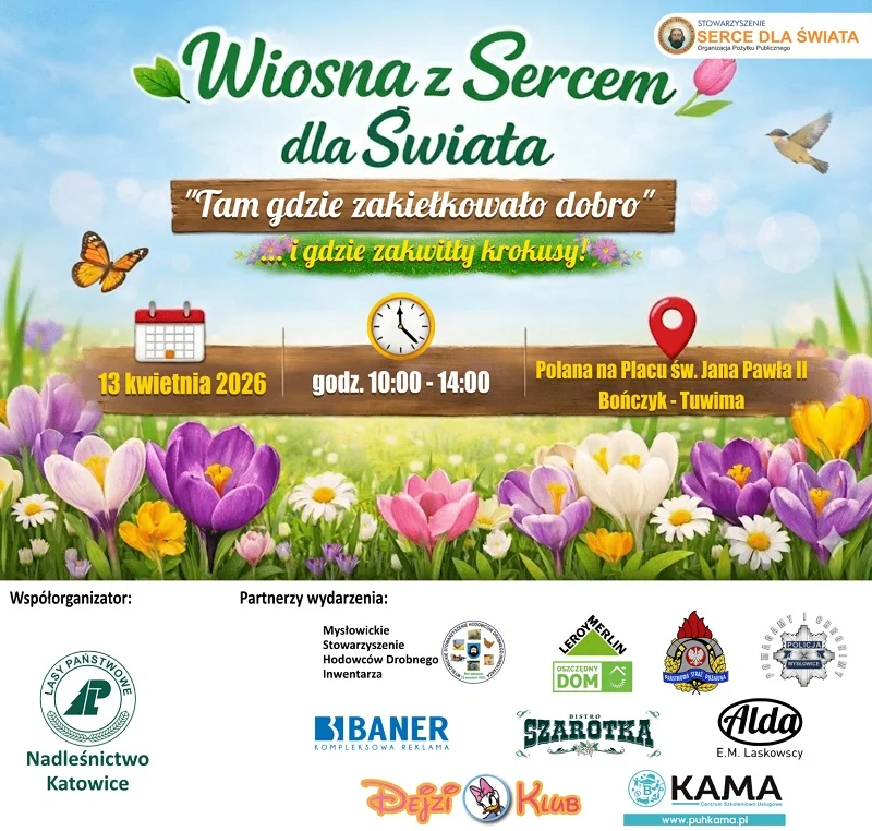 Wiosenne atrakcje w Mysłowicach. Krokusy, tańce i strażackie pokazy już 13 kwietnia! / fot. Stowarzyszenie Serce Dla Świata