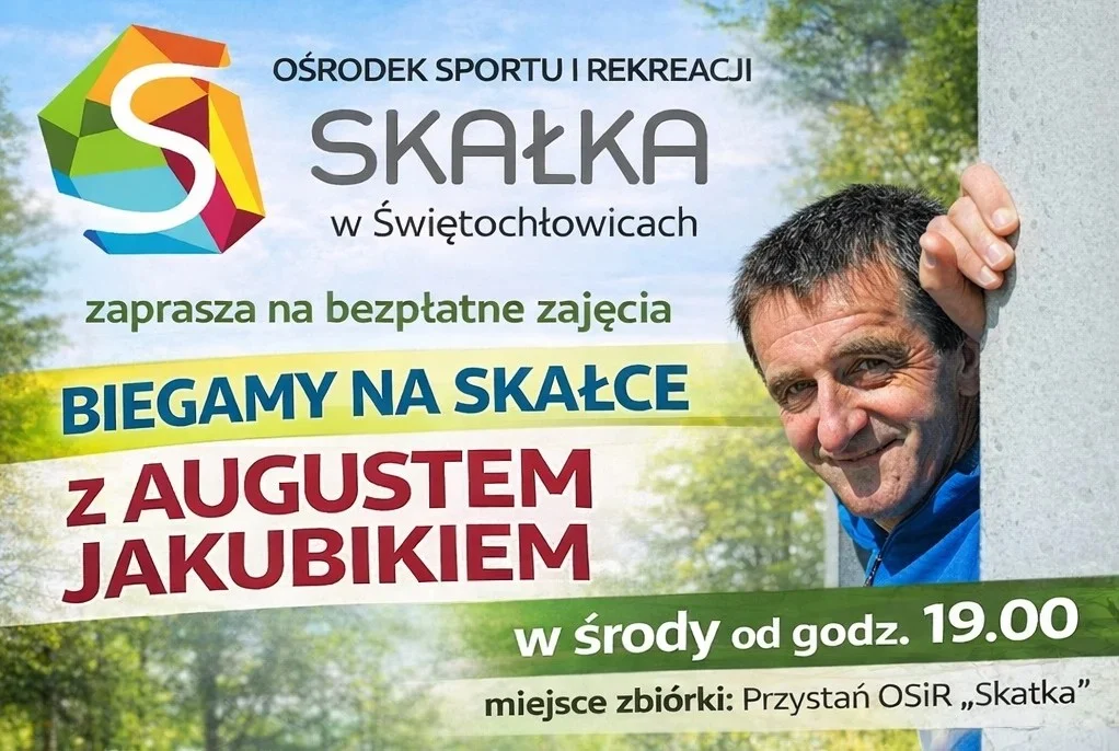 Biegamy na Skałce z Augustem Jakubikiem. Bezpłatne treningi w Świętochłowicach