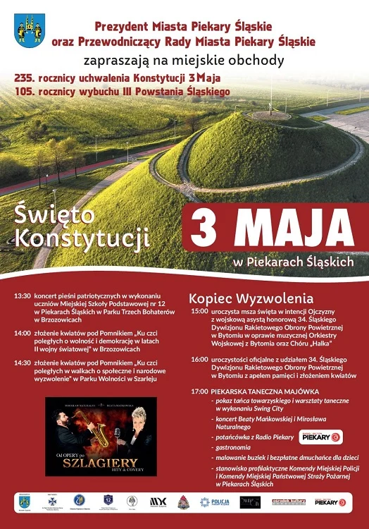 Kopiec Wyzwolenia sercem majowych obchodów w Piekarach Śląskich / fot. UM Piekary Śląskie