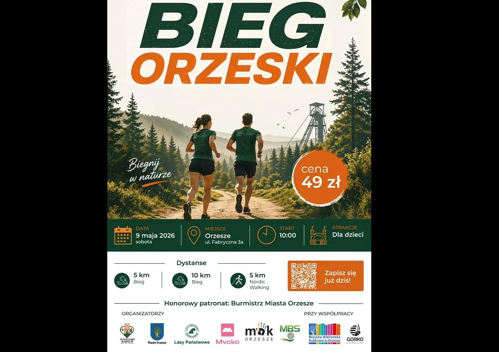 Charytatywny Bieg Orzeski 2026 - Orzesze pobiegnie dla Agaty