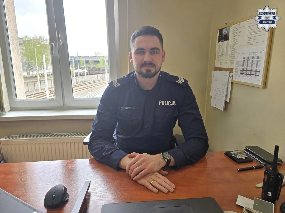 Błyskawiczna reakcja dzielnicowego z Chorzowa uratowała życie 70-latka