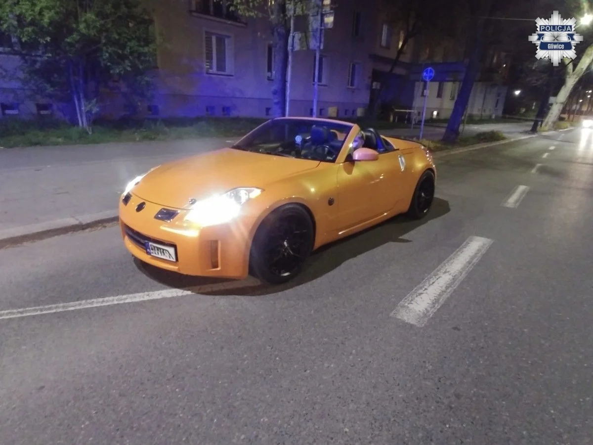 Niebezpieczny drifting w Gliwicach. Policja ukarała 23-letniego kierowcę