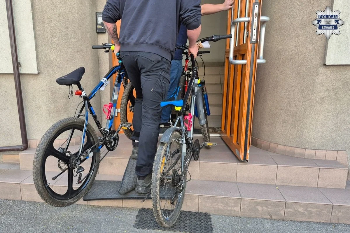 Kradzież rowerów w Katowicach. Policjanci zatrzymali trzy osoby