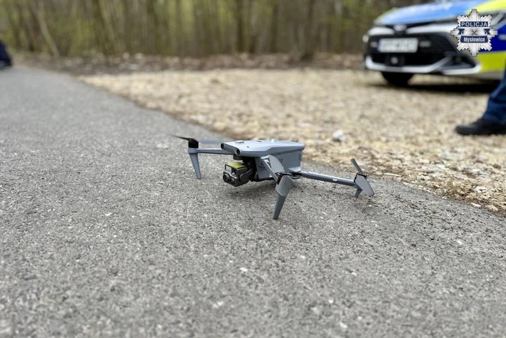 51 wykroczeń w Mysłowicach. Kierowcy nagrani przez policyjnego drona