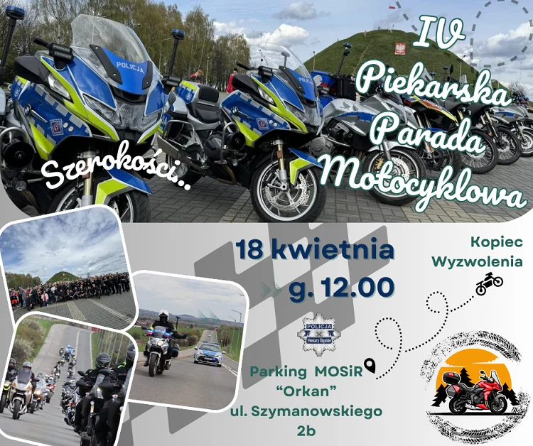 IV Piekarska Parada Motocyklowa rusza 18 kwietnia. Start spod Orkana/ fot. KMP Piekary Śląskie