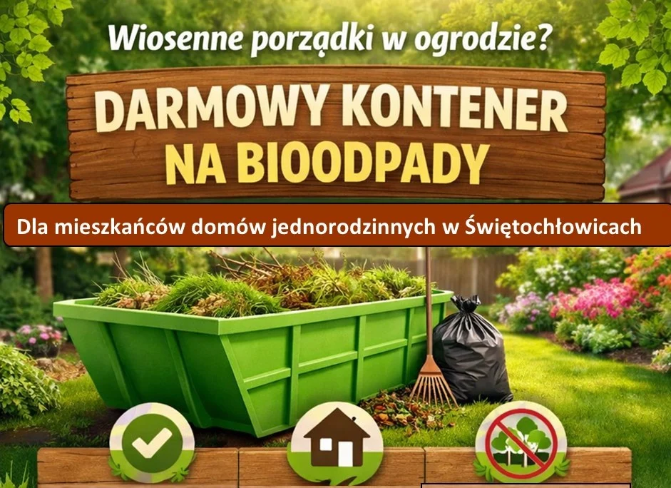 Darmowy kontener na bioodpady w Świętochłowicach. Sprawdź, kto może skorzystać