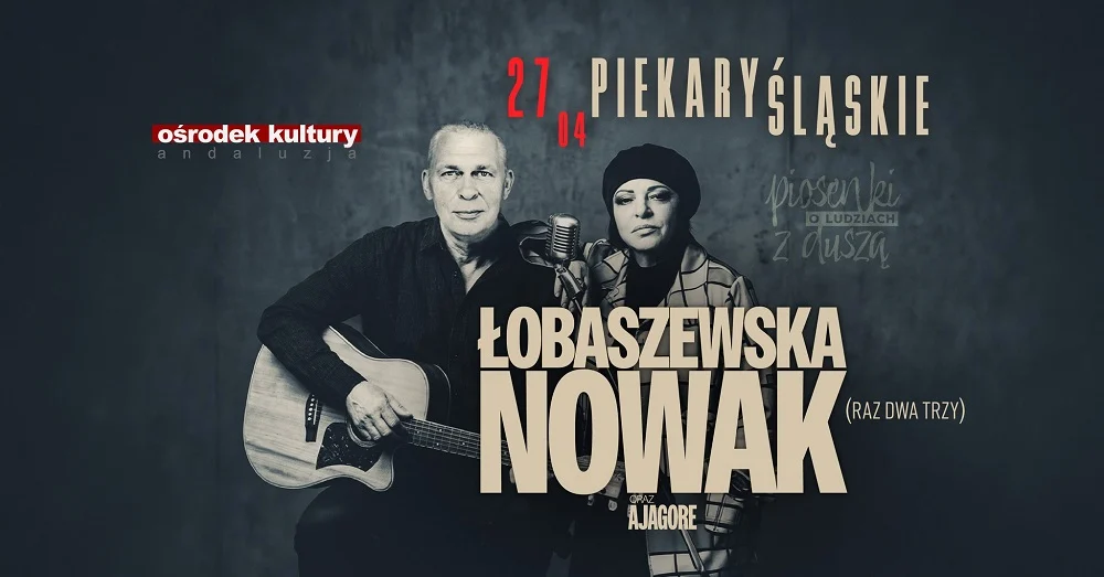 Grażyna Łobaszewska i Adam Nowak zagrają w Piekarach Śląskich