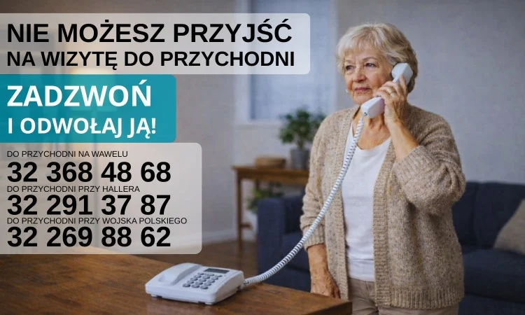 Sosnowiec uruchomił specjalne numery do odwoływania wizyt lekarskich. To odpowiedź na 8424 nieodwołane terminy