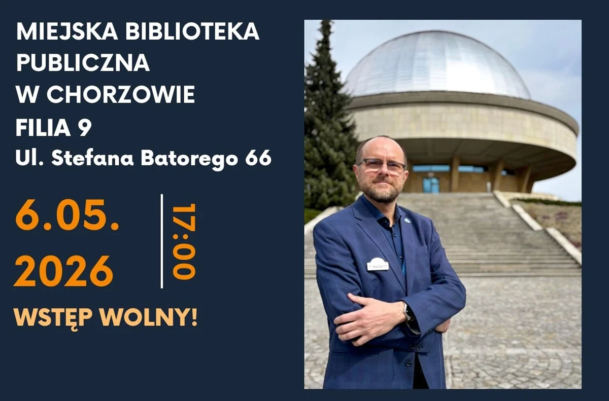 Spotkanie z Damianem Dąbrowskim w Chorzowie. Burze i rzadkie fenomeny w bibliotece