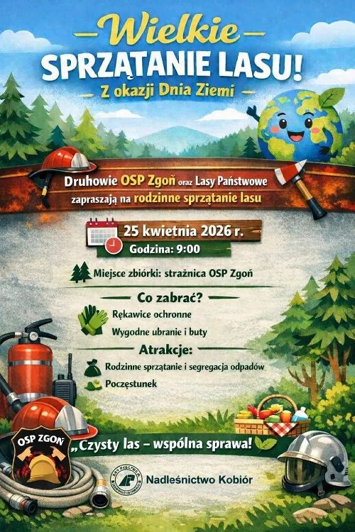 Wielkie sprzątanie lasu w Zgoniu. Zbiórka już 25 kwietnia! / fot. FB OSP Zgoń