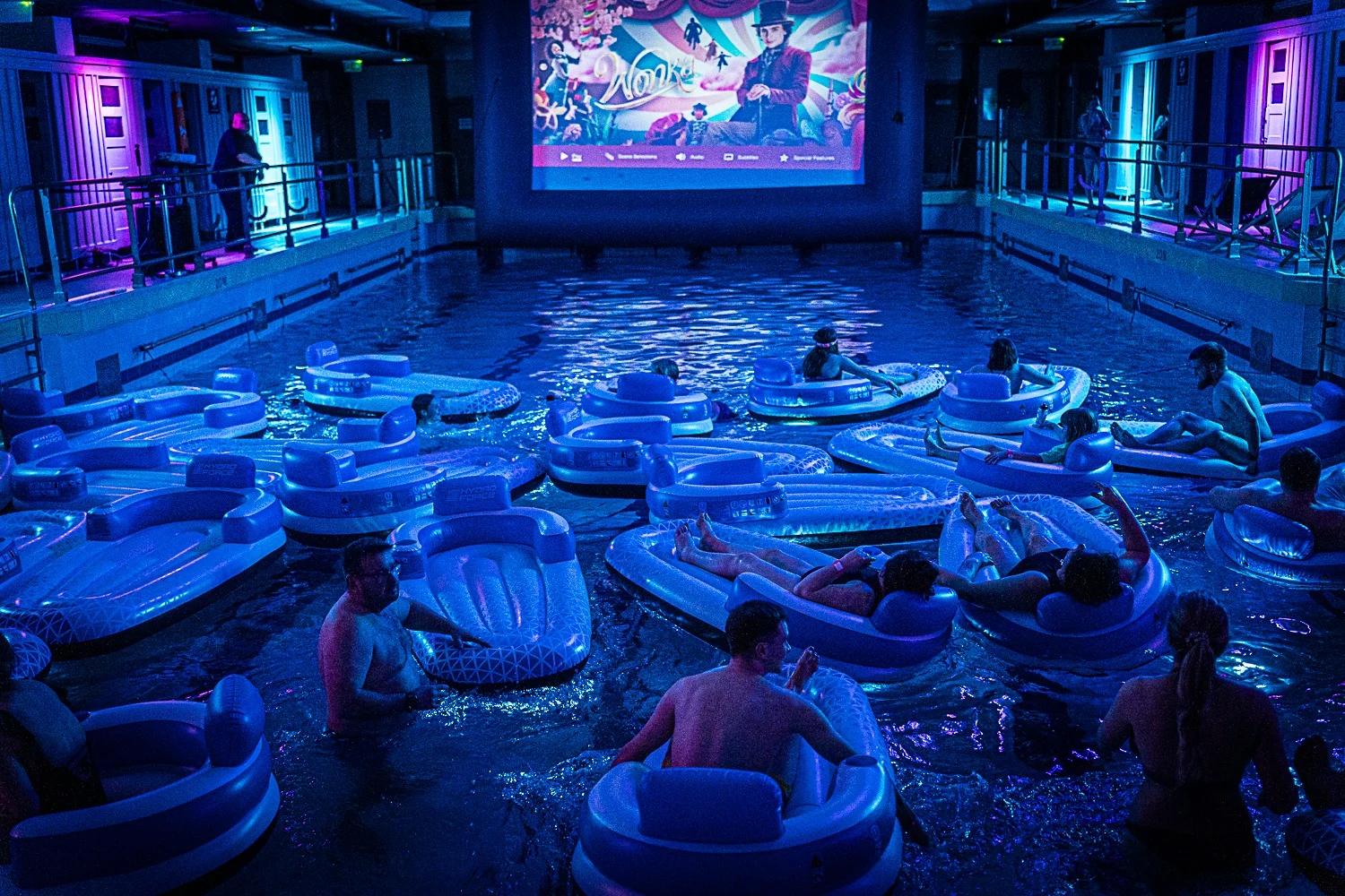 AQUA KINO na basenie Aquarius / fot. MOK Zabrze