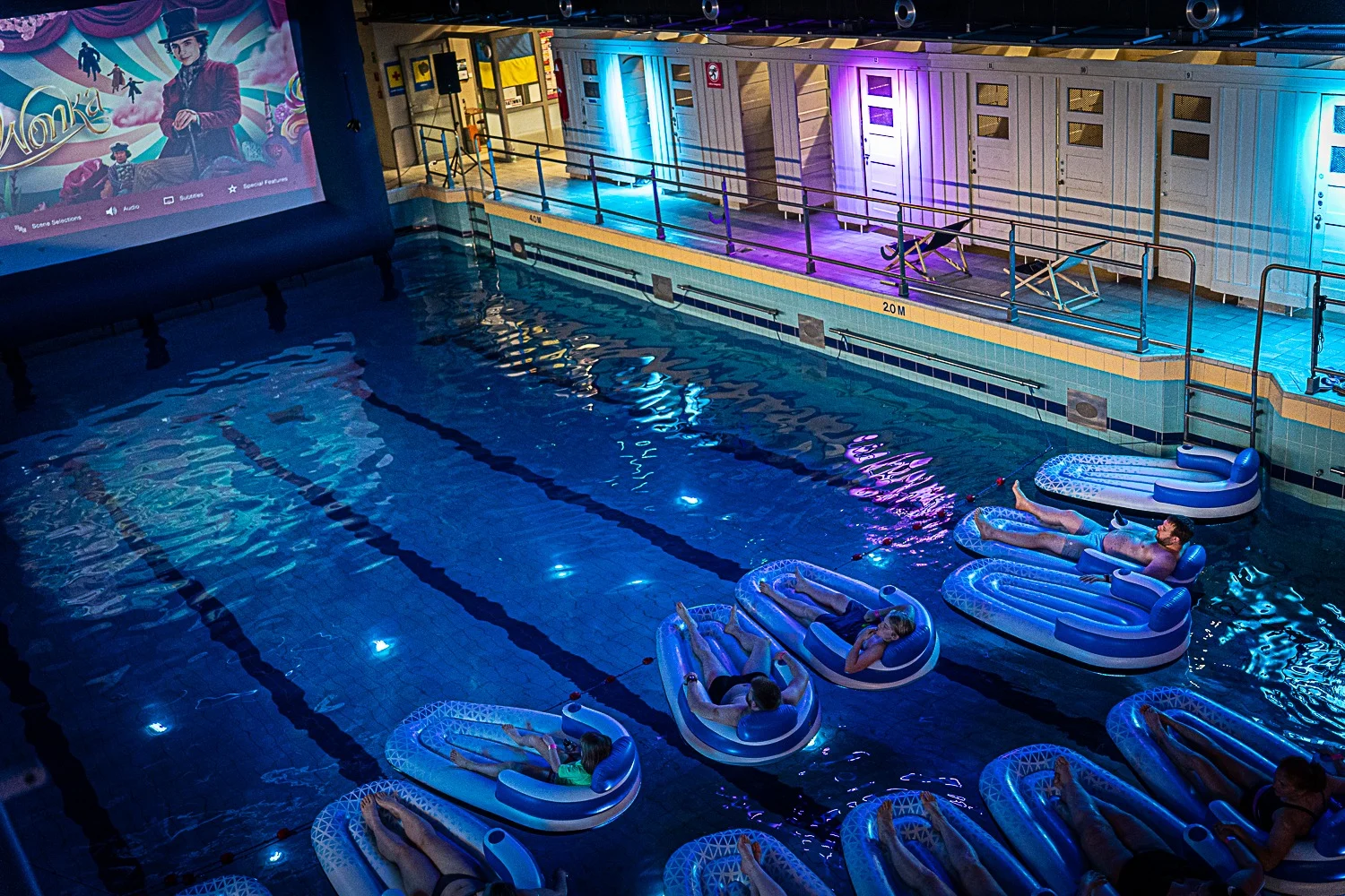 AQUA KINO na basenie Aquarius / fot. MOK Zabrze