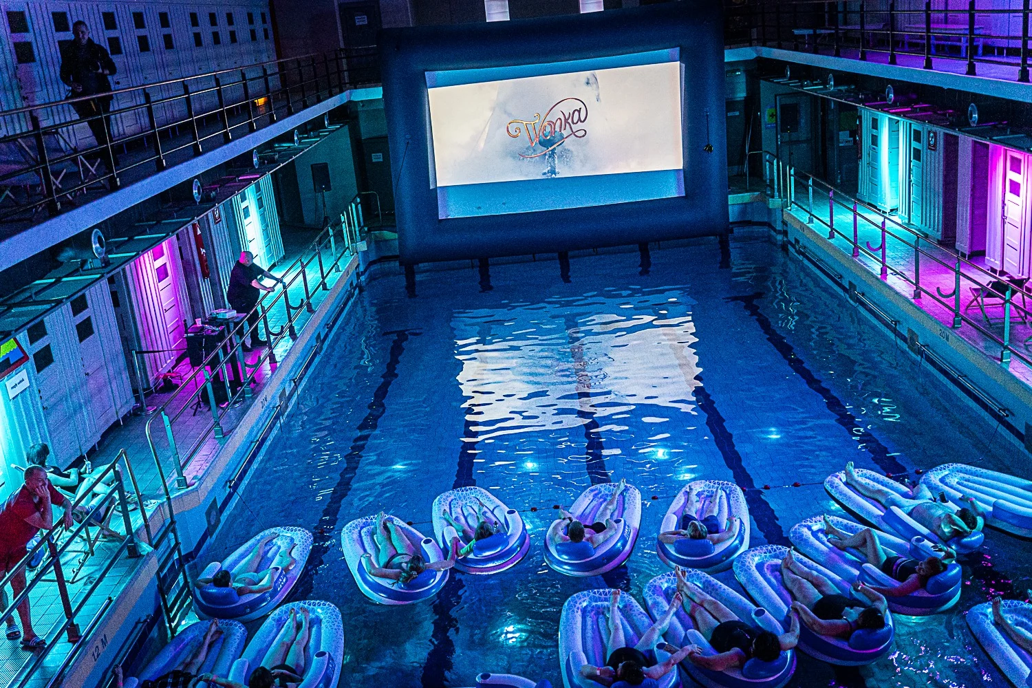 AQUA KINO na basenie Aquarius / fot. MOK Zabrze