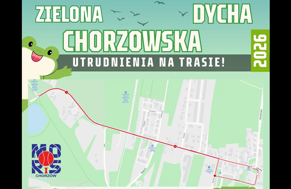 Chorzowska Dycha 2026. Utrudnienia w ruchu 26 kwietnia w Chorzowie