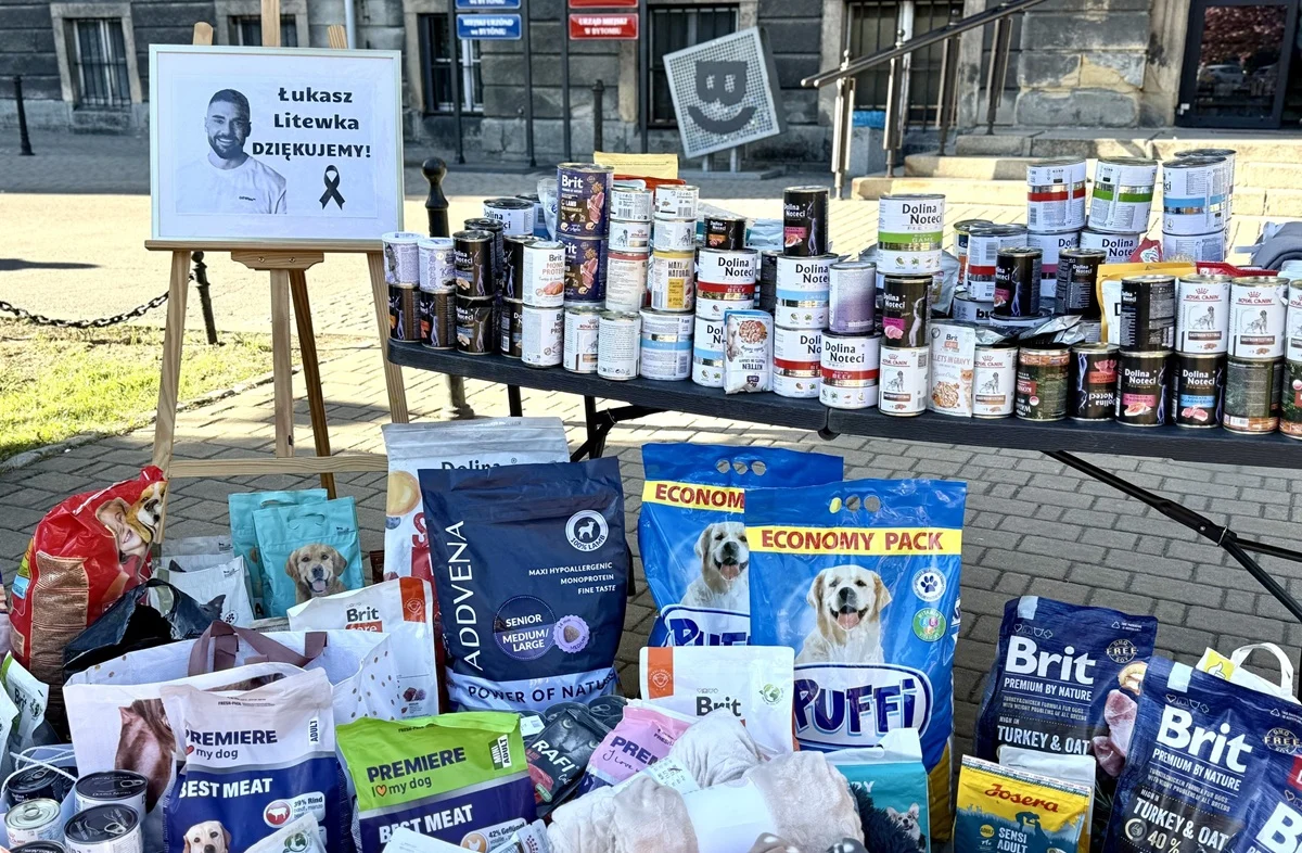Zamiast znicza – karma dla zwierząt. Bytom pamięta o Łukaszu Litewce