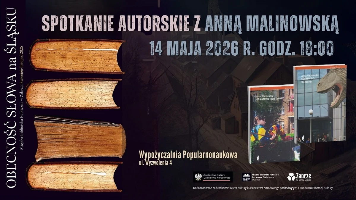 O historii Śląska, pamięci i trudnych tematach. Anna Malinowska spotka się z czytelnikami w Zabrzu