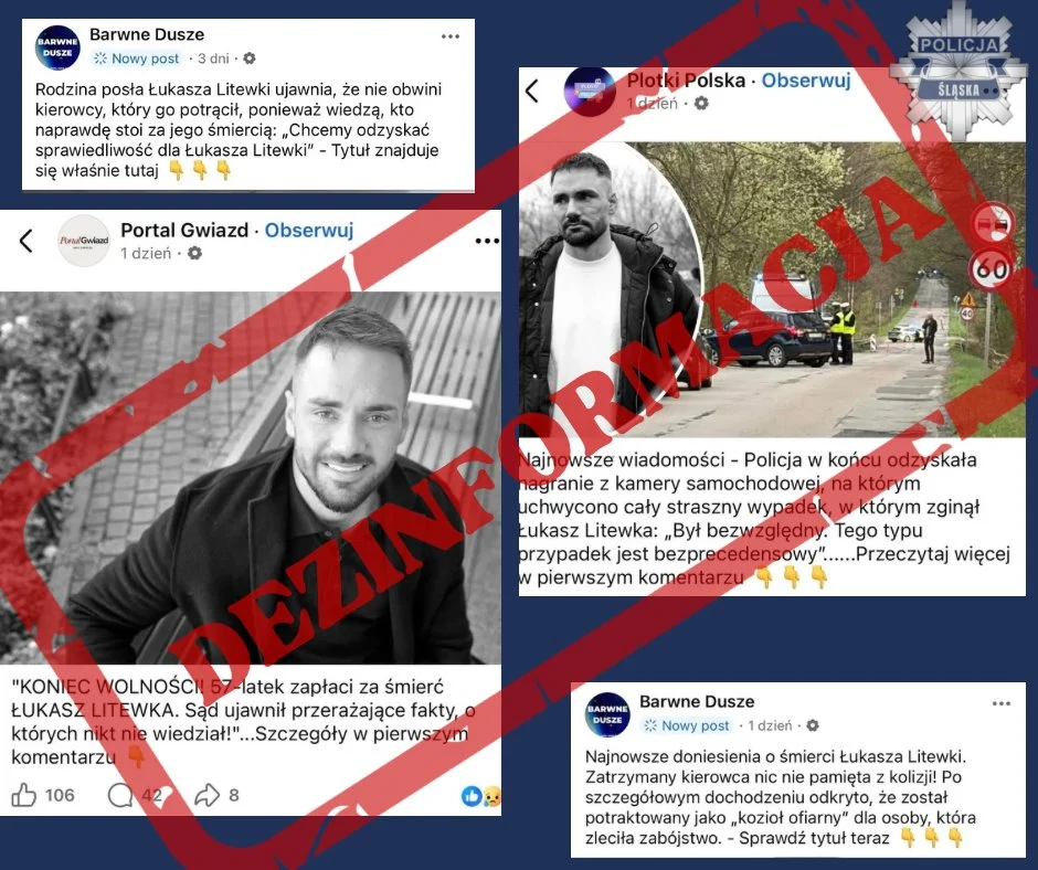 Policja dementuje sensacyjne doniesienia po śmierci Łukasza Litewki. Jest stanowczy komunikat