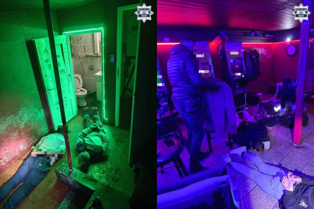 Akcja służb w Rybniku. Nielegalny hazard, narkotyki i osoby poszukiwane
