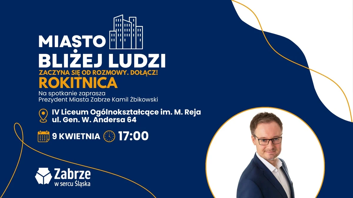 Zabrze: Spotkanie "Miasto bliżej ludzi" w Rokitnicy – mieszkańcy porozmawiają o zmianach
