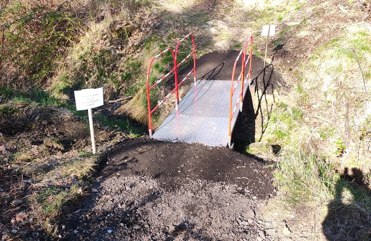 Nowa kładka dla rowerzystów w Mikołowie. Łatwiejszy dojazd do Ogrodu Botanicznego