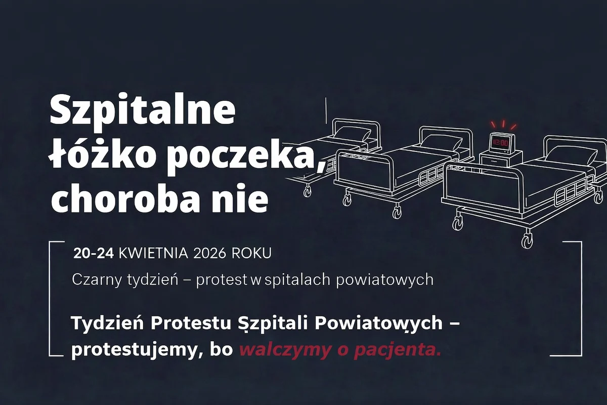 Protest szpitali powiatowych. Ruda Śląska dołącza do „czarnego tygodnia”