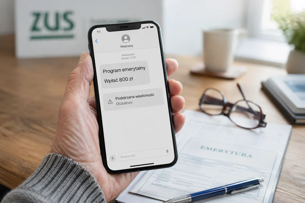 800 zł za „wyższą emeryturę”? To oszustwo! ZUS ostrzega przed wyłudzeniami