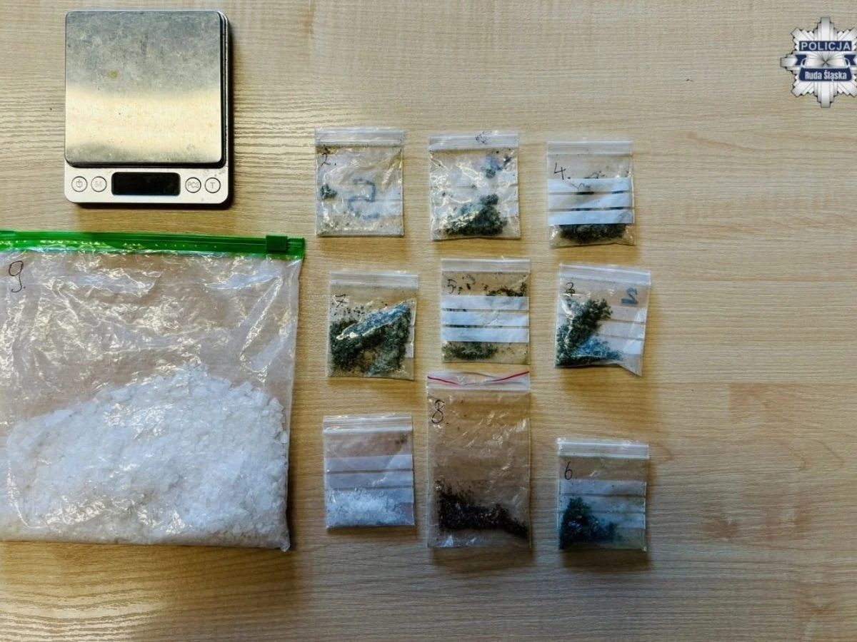 Para zatrzymana w Rudzie Śląskiej za posiadanie i sprzedaż narkotyków – grozi im do 10 lat więzienia
