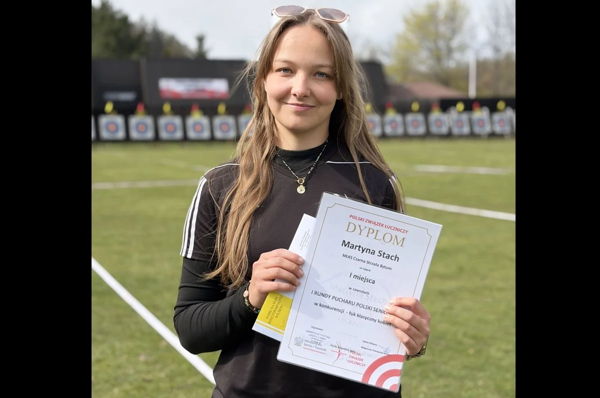 Bytom: Martyna Stach wygrała 1. rundę Pucharu Polski Seniorów w łucznictwie