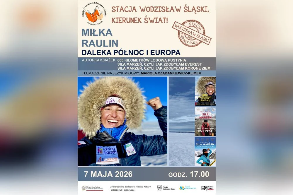 Grenlandia w sercu Wodzisławia. Niezwykłe spotkanie z Miłką Raulin już 7 maja