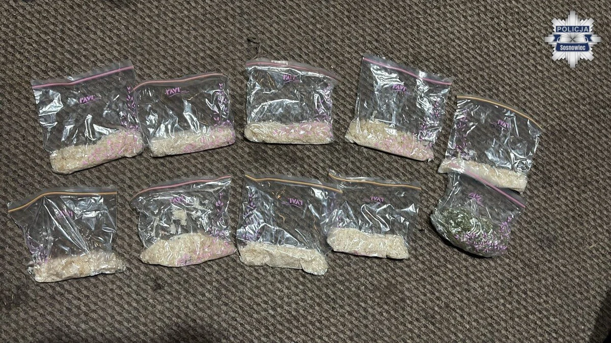 Ponad kilogram narkotyków w dwóch mieszkaniach. Akcja kryminalnych w Będzinie