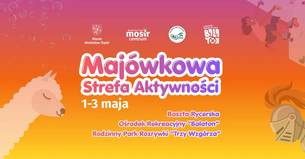 Trzy dni zabawy, sportu i rodzinnych atrakcji. Tak zapowiada się majówka w Wodzisławiu